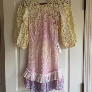 Red Dress Boutique Hand Dyed Lace Dress